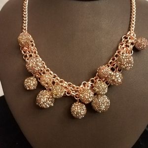 Collar necklace with bling
